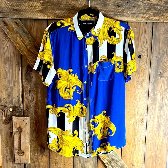 8 Other Reasons Other - Reason Men’s short sleeve button down shirt - Like New